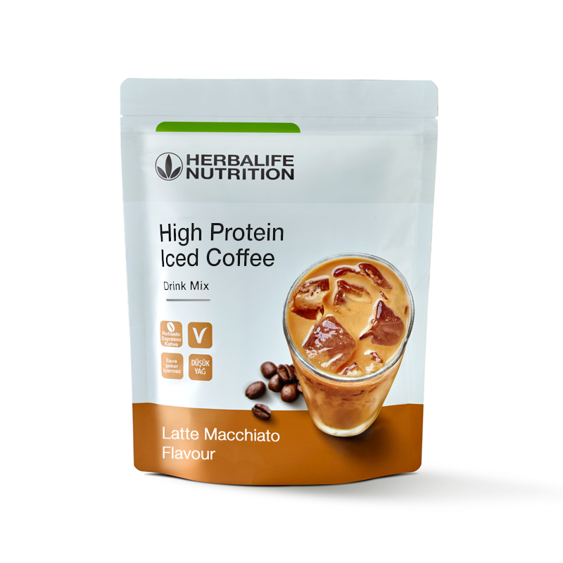 Yüksek Proteinli Soğuk Kahve Karışımı Latte Macchiato 308 g